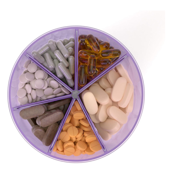 6 Large Compartments, 30-Day Vitamin Storage - Image 3