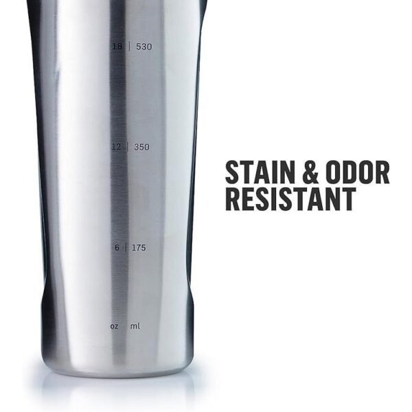 Shaker Cup Insulated Stainless Steel Water Bottle with Wire Whisk, 26-Ounce - Image 2