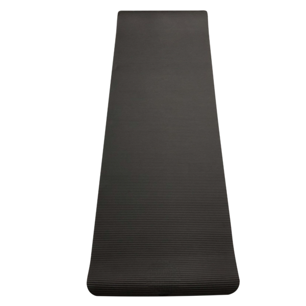 10mm Extra Long, Non Slip Exercise Mat w/ Carrying Strap, Black - Image 3