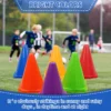 24 Pack Training Plastic Traffic Cones Set - Image 3