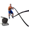 1.26 inch 30ft Battle Rope for Heavy Duty Workout Training - Black - Image 2